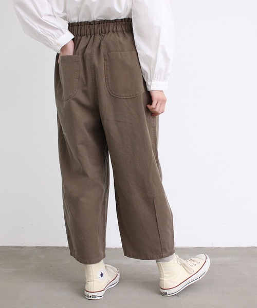 aimer le mieux（エメルミュー）の「△aimer　綿テンセルゆったりパンツ（その他パンツ・レディース・カーキ/ネイビー/オフホワイト/チャコールグレー・FREE）」の9枚目の写真