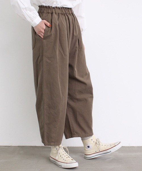 aimer le mieux（エメルミュー）の「△aimer　綿テンセルゆったりパンツ（その他パンツ・レディース・カーキ/ネイビー/オフホワイト/チャコールグレー・FREE）」の19枚目の写真