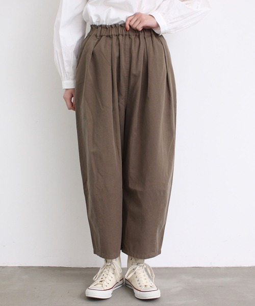 aimer le mieux（エメルミュー）の「△aimer　綿テンセルゆったりパンツ（その他パンツ・レディース・カーキ/ネイビー/オフホワイト/チャコールグレー・FREE）」の20枚目の写真