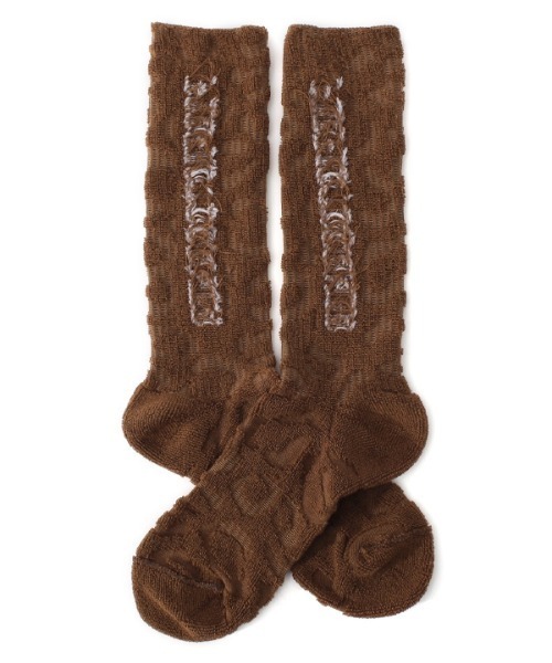 PERFECTCORNER(パーフェクトコーナー)の「【PERFECTCORNER 】ダーティリバースロゴソックス(FILE) / PERFECT CORNER DIRTY REVERS LOGO SOCKS(FILE)(ソックス/靴下・レディース・ブラック/ブラウン/レッド/オレンジ・FREE)」の17枚目の写真