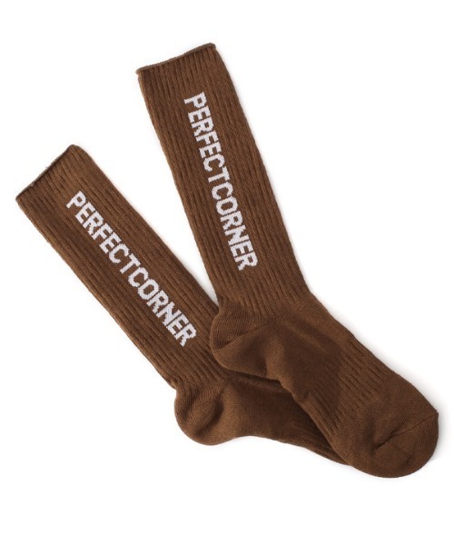 PERFECTCORNER(パーフェクトコーナー)の「【PERFECTCORNER 】ダーティリバースロゴソックス(FILE) / PERFECT CORNER DIRTY REVERS LOGO SOCKS(FILE)(ソックス/靴下・レディース・ブラック/ブラウン/レッド/オレンジ・FREE)」の19枚目の写真