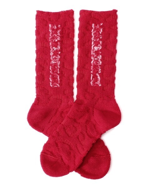 PERFECTCORNER(パーフェクトコーナー)の「【PERFECTCORNER 】ダーティリバースロゴソックス(FILE) / PERFECT CORNER DIRTY REVERS LOGO SOCKS(FILE)(ソックス/靴下・レディース・ブラック/ブラウン/レッド/オレンジ・FREE)」の11枚目の写真