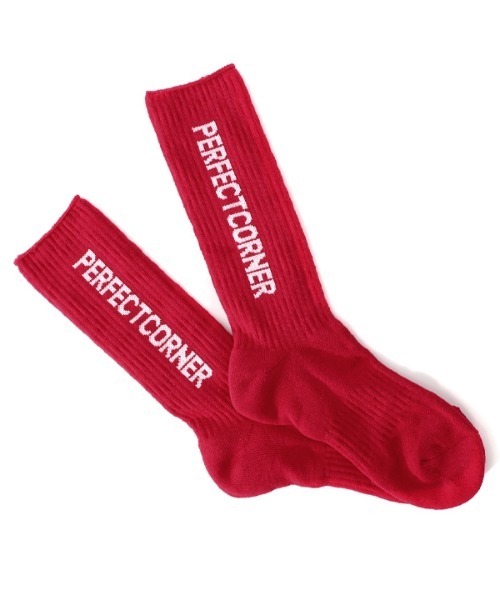 PERFECTCORNER(パーフェクトコーナー)の「【PERFECTCORNER 】ダーティリバースロゴソックス(FILE) / PERFECT CORNER DIRTY REVERS LOGO SOCKS(FILE)(ソックス/靴下・レディース・ブラック/ブラウン/レッド/オレンジ・FREE)」の9枚目の写真