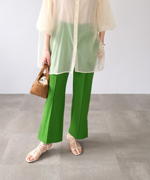 ＡＮＤＪ | 【2021/SS】【ANDJ MADE】ジョーゼットセンタープレスセミフレアパンツ(スラックス)