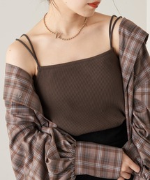 Chico | 【新色追加】パット付きバッククロスキャミ(キャミソール)