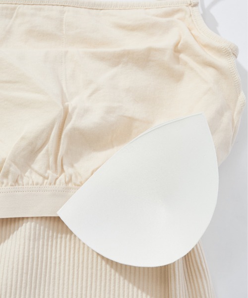 Chico(チコ)の「【新色追加】パット付きバッククロスキャミ(キャミソール・レディース・アイボリー/ブラック/ライトベージュ/ミント/パープル/ピンク/カーキ/ブラウン・FREE)」の12枚目の写真