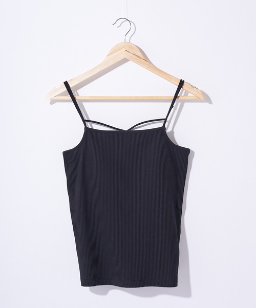 Chico(チコ)の「【新色追加】パット付きバッククロスキャミ(キャミソール・レディース・アイボリー/ブラック/ライトベージュ/ミント/パープル/ピンク/カーキ/ブラウン・FREE)」の17枚目の写真