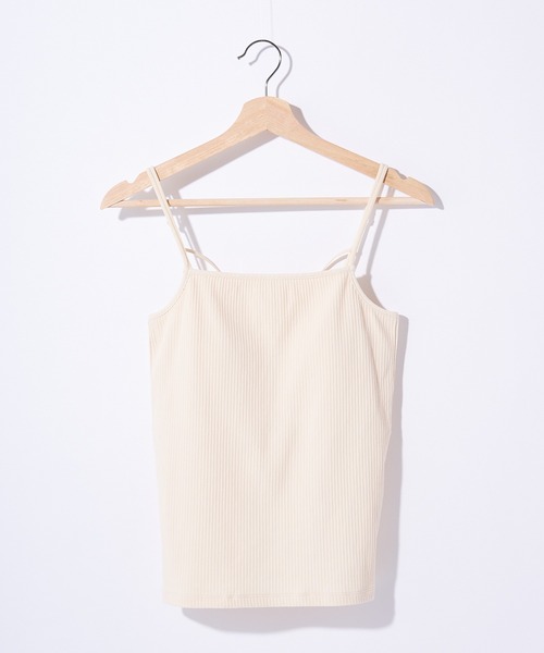 Chico(チコ)の「【新色追加】パット付きバッククロスキャミ(キャミソール・レディース・アイボリー/ブラック/ライトベージュ/ミント/パープル/ピンク/カーキ/ブラウン・FREE)」の18枚目の写真