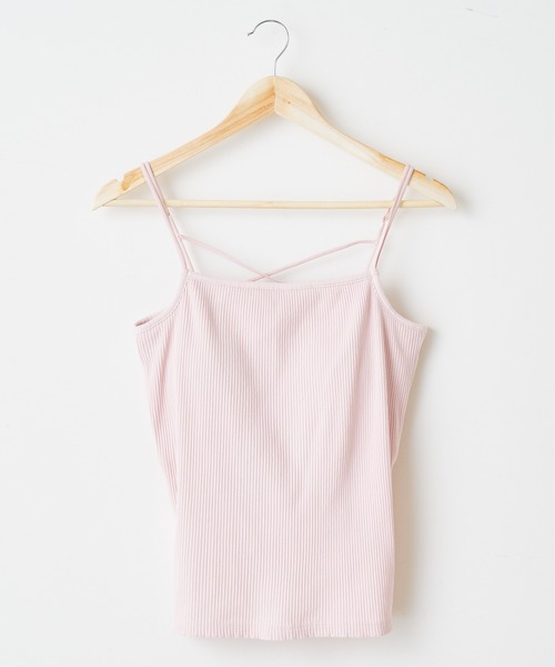 Chico(チコ)の「【新色追加】パット付きバッククロスキャミ(キャミソール・レディース・アイボリー/ブラック/ライトベージュ/ミント/パープル/ピンク/カーキ/ブラウン・FREE)」の19枚目の写真