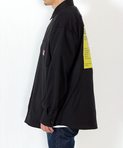 BEN DAVIS/WHITE LABEL（ベンデイビス ホワイトラベル）の「NVL/CAR BACK PRINT LS SHIRTS（シャツ/ブラウス・メンズ・ベージュ/ブラック/ホワイト・LARGE/MEDIUM）」の11枚目の写真