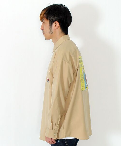BEN DAVIS/WHITE LABEL（ベンデイビス ホワイトラベル）の「NVL/CAR BACK PRINT LS SHIRTS（シャツ/ブラウス・メンズ・ベージュ/ブラック/ホワイト・LARGE/MEDIUM）」の20枚目の写真