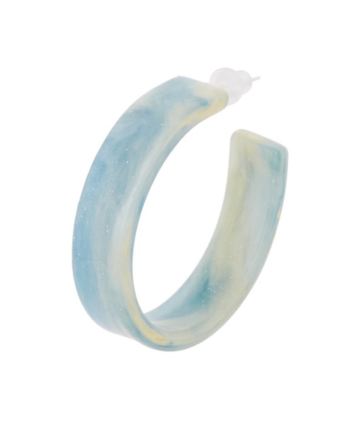fifth（フィフス）の「マーブルカラーピアス（ピアス（両耳用）・レディース・ブルー/ベージュ・FREE）」の5枚目の写真