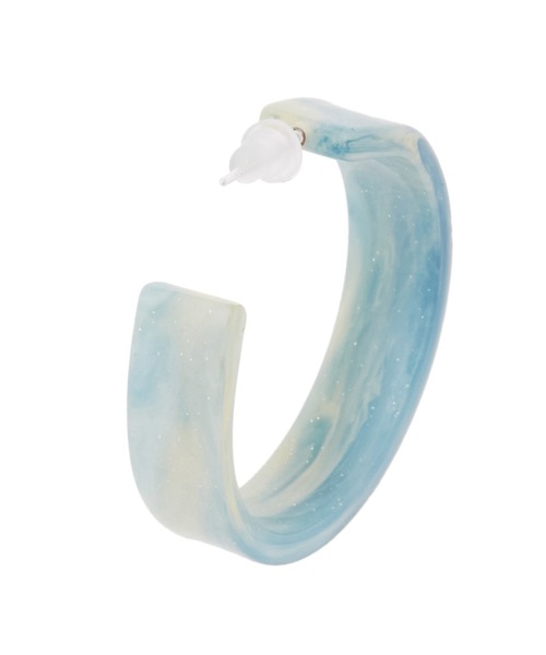 fifth（フィフス）の「マーブルカラーピアス（ピアス（両耳用）・レディース・ブルー/ベージュ・FREE）」の8枚目の写真