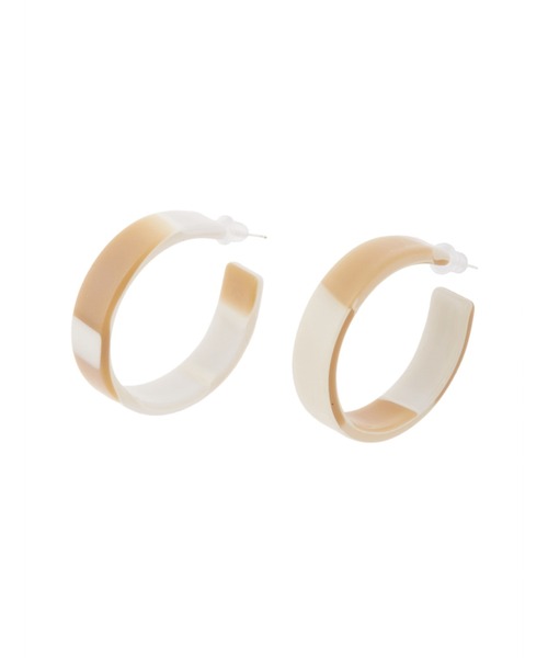 fifth（フィフス）の「マーブルカラーピアス（ピアス（両耳用）・レディース・ブルー/ベージュ・FREE）」の7枚目の写真