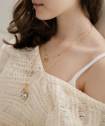 Ciki | 2連ボール&チャームネックレス(ネックレス)