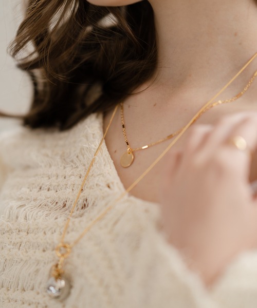 Ciki（シキ）の「2連ボール&チャームネックレス（ネックレス・レディース・ゴールド/シルバー・FREE）」の4枚目の写真