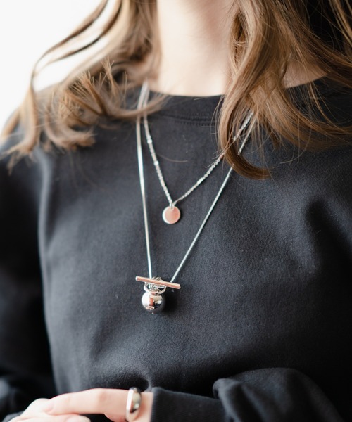 Ciki（シキ）の「2連ボール&チャームネックレス（ネックレス・レディース・ゴールド/シルバー・FREE）」の6枚目の写真
