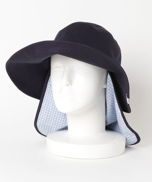 MIZUNO(ミズノ )の「垂れ付きリボンハット(ハット・レディース・ブラック/ネイビー・F)」の4枚目の写真