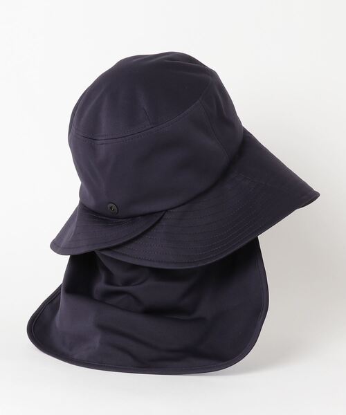 MIZUNO(ミズノ )の「垂れ付きリボンハット(ハット・レディース・ブラック/ネイビー・F)」の5枚目の写真