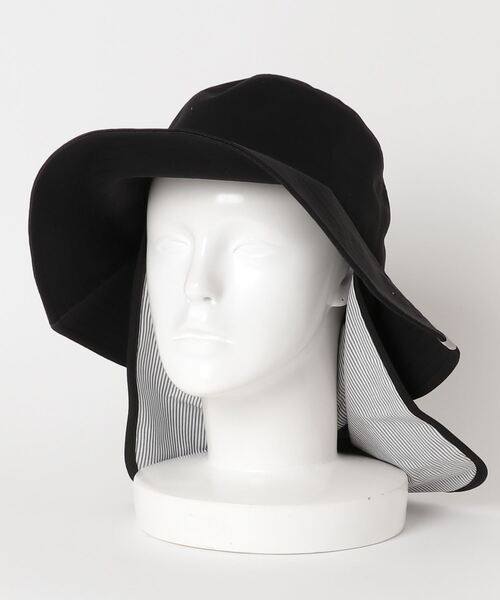 MIZUNO(ミズノ )の「垂れ付きリボンハット(ハット・レディース・ブラック/ネイビー・F)」の6枚目の写真