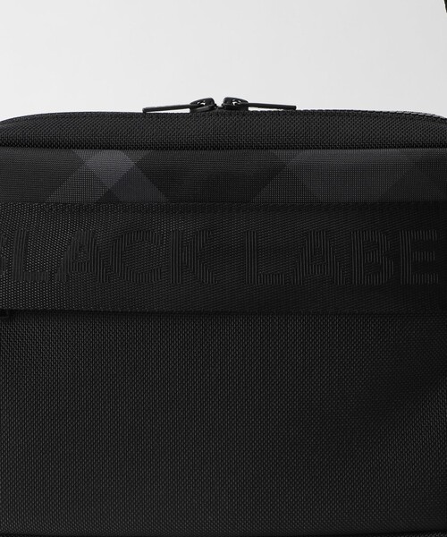 【未使用】ブラックレーベル BLACK lab. ロゴ ボディバッグ 黒 BLACK LABEL CRESTBRIDGE】ブラックレーベルクレストブリッジ