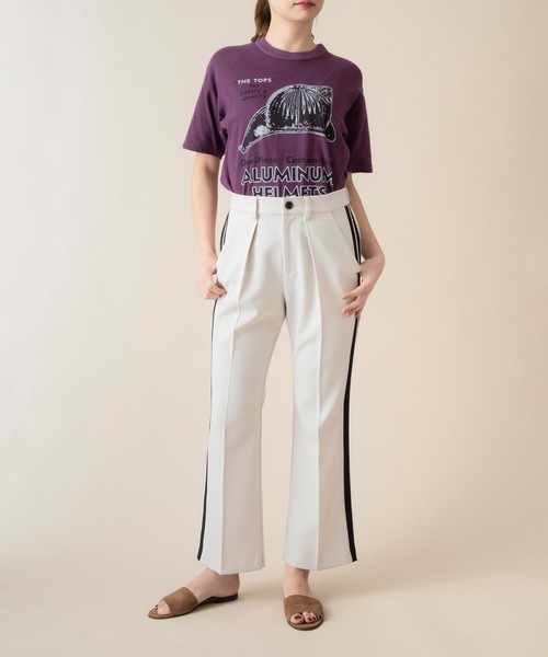 La SRIC（ラスリック）の「La SRIC / アンクル丈フレアラインパンツ（その他パンツ・レディース・ベージュ/グレー・38）」の16枚目の写真