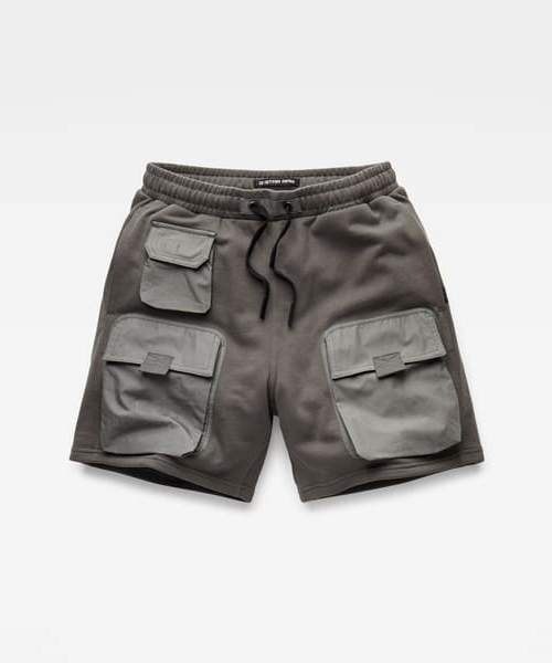 G-STAR（ジースター）の「MIXED WOVEN CARGO SWEAT SHORTS/スウェットカーゴショーツ（スウェットパンツ・メンズ・グレー・SMALL/MEDIUM/LARGE/X-SMALL）」の10枚目の写真