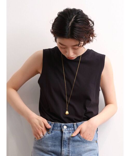 Ungrid（アングリッド）の「BASIC ボックスタンクトップ（タンクトップ・レディース・ブラック/ベージュ/オフホワイト・SMALL/MEDIUM）」の7枚目の写真