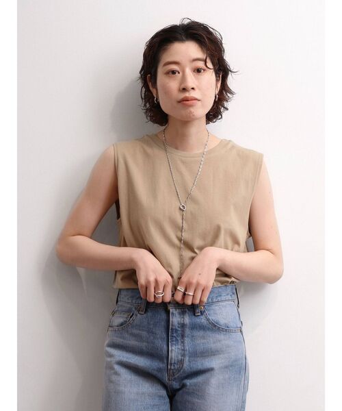 Ungrid（アングリッド）の「BASIC ボックスタンクトップ（タンクトップ・レディース・ブラック/ベージュ/オフホワイト・SMALL/MEDIUM）」の11枚目の写真