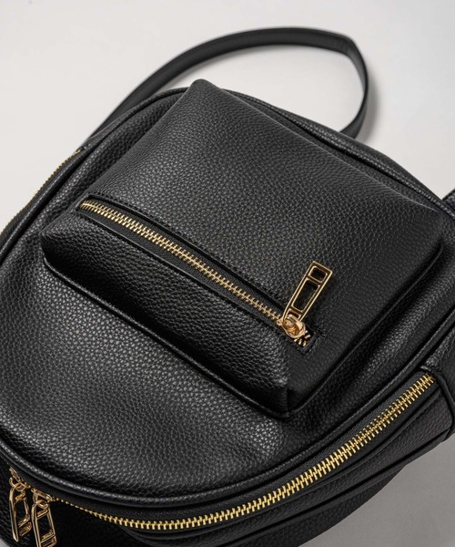 INTER FACTORY（インターファクトリー）の「インフルエンサーRina - 【大容量】3wayミニバッグ　made in INTER FACTORY（バックパック/リュック・レディース・ブラック/ベージュ/その他・FREE）」の6枚目の写真