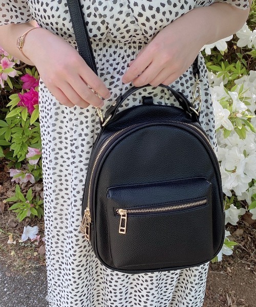 INTER FACTORY（インターファクトリー）の「インフルエンサーRina - 【大容量】3wayミニバッグ　made in INTER FACTORY（バックパック/リュック・レディース・ブラック/ベージュ/その他・FREE）」の18枚目の写真