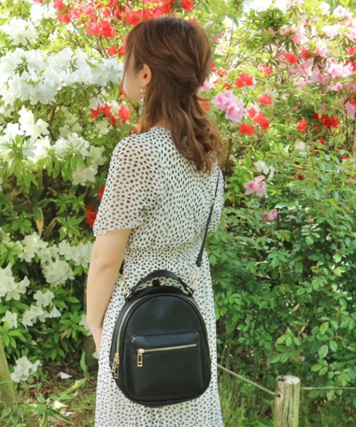 INTER FACTORY（インターファクトリー）の「インフルエンサーRina - 【大容量】3wayミニバッグ　made in INTER FACTORY（バックパック/リュック・レディース・ブラック/ベージュ/その他・FREE）」の17枚目の写真