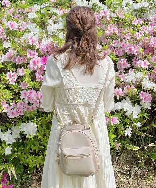 INTER FACTORY（インターファクトリー）の「インフルエンサーRina - 【大容量】3wayミニバッグ　made in INTER FACTORY（バックパック/リュック・レディース・ブラック/ベージュ/その他・FREE）」の20枚目の写真