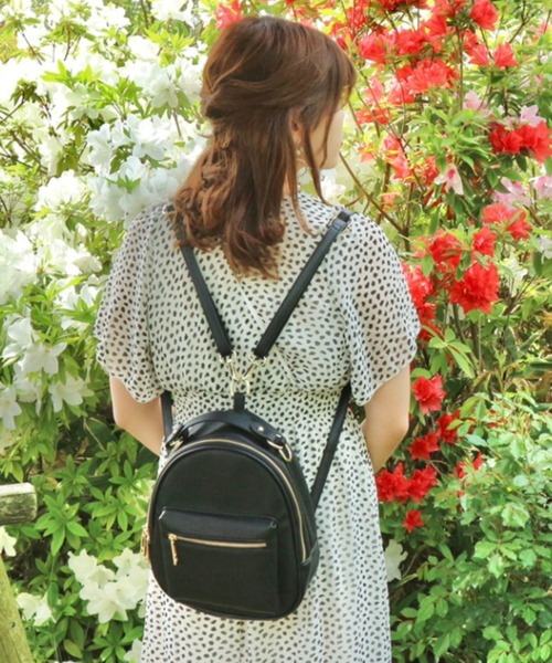 INTER FACTORY（インターファクトリー）の「インフルエンサーRina - 【大容量】3wayミニバッグ　made in INTER FACTORY（バックパック/リュック・レディース・ブラック/ベージュ/その他・FREE）」の16枚目の写真
