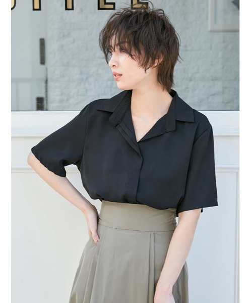 fifth(フィフス)の「ハイウエストフレアタフタスカート(スカート・レディース・スモークピンク/カーキ・MEDIUM)」の8枚目の写真