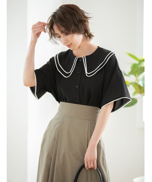 fifth(フィフス)の「ハイウエストフレアタフタスカート(スカート・レディース・スモークピンク/カーキ・MEDIUM)」の11枚目の写真