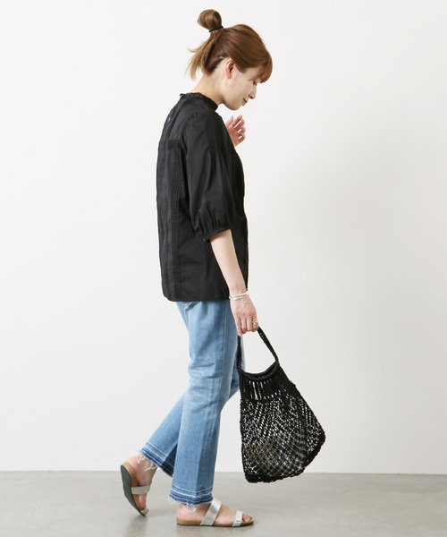 JOURNAL STANDARD(ジャーナルスタンダード)の「コットンレースミドルスリーブブラウス◆(シャツ/ブラウス・レディース・ホワイト/ブラック・FREE)」の19枚目の写真