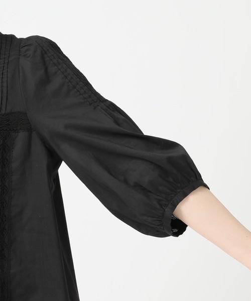 JOURNAL STANDARD(ジャーナルスタンダード)の「コットンレースミドルスリーブブラウス◆(シャツ/ブラウス・レディース・ホワイト/ブラック・FREE)」の15枚目の写真