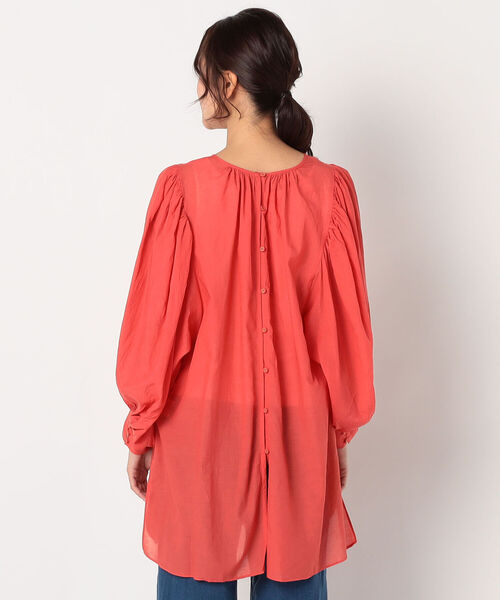 fredy repit（フレディレピ）の「Sushi Voile スクープパフブラウス（シャツ/ブラウス・レディース・サーモンピンク/ミント/オフホワイト・38）」の6枚目の写真