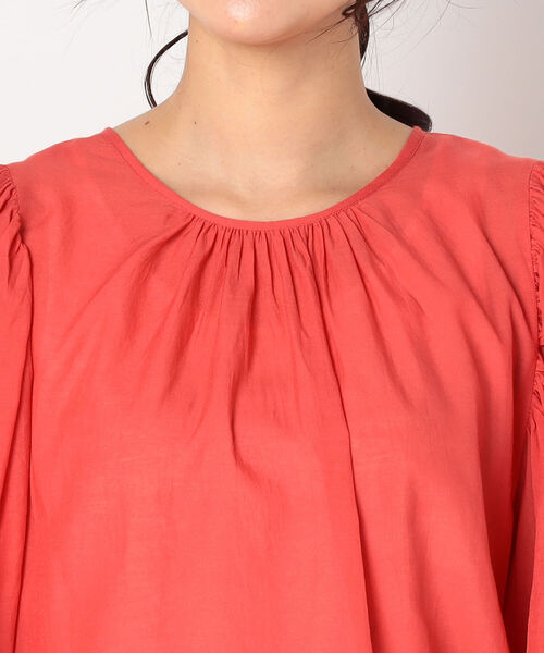 fredy repit（フレディレピ）の「Sushi Voile スクープパフブラウス（シャツ/ブラウス・レディース・サーモンピンク/ミント/オフホワイト・38）」の7枚目の写真