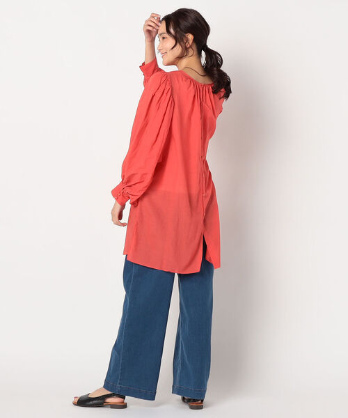 fredy repit（フレディレピ）の「Sushi Voile スクープパフブラウス（シャツ/ブラウス・レディース・サーモンピンク/ミント/オフホワイト・38）」の12枚目の写真