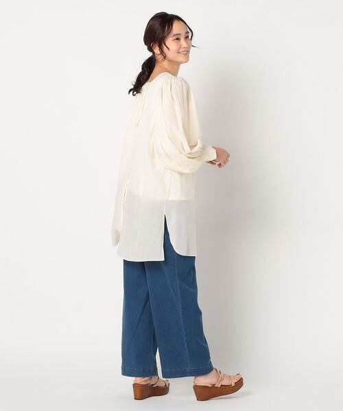 fredy repit（フレディレピ）の「Sushi Voile スクープパフブラウス（シャツ/ブラウス・レディース・サーモンピンク/ミント/オフホワイト・38）」の13枚目の写真