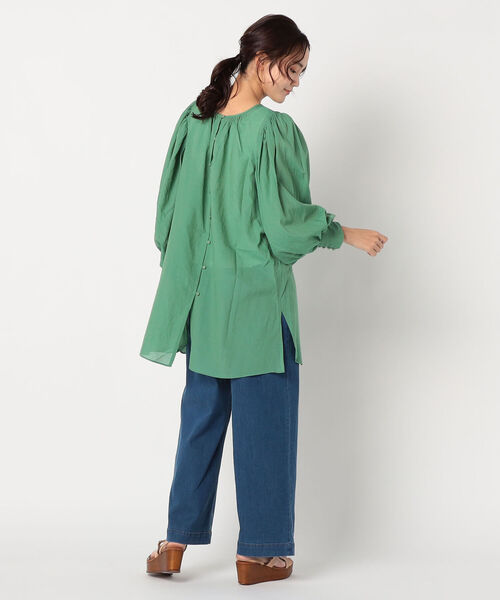 fredy repit（フレディレピ）の「Sushi Voile スクープパフブラウス（シャツ/ブラウス・レディース・サーモンピンク/ミント/オフホワイト・38）」の14枚目の写真