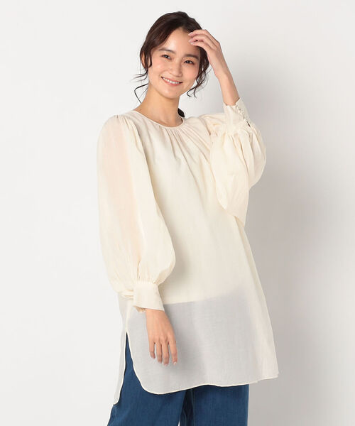 fredy repit（フレディレピ）の「Sushi Voile スクープパフブラウス（シャツ/ブラウス・レディース・サーモンピンク/ミント/オフホワイト・38）」の16枚目の写真