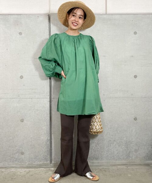 fredy repit（フレディレピ）の「Sushi Voile スクープパフブラウス（シャツ/ブラウス・レディース・サーモンピンク/ミント/オフホワイト・38）」の18枚目の写真