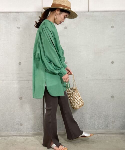 fredy repit（フレディレピ）の「Sushi Voile スクープパフブラウス（シャツ/ブラウス・レディース・サーモンピンク/ミント/オフホワイト・38）」の19枚目の写真