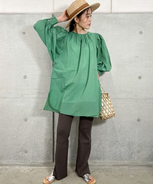 fredy repit（フレディレピ）の「Sushi Voile スクープパフブラウス（シャツ/ブラウス・レディース・サーモンピンク/ミント/オフホワイト・38）」の20枚目の写真