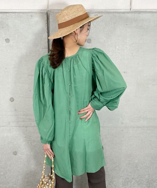 fredy repit（フレディレピ）の「Sushi Voile スクープパフブラウス（シャツ/ブラウス・レディース・サーモンピンク/ミント/オフホワイト・38）」の22枚目の写真