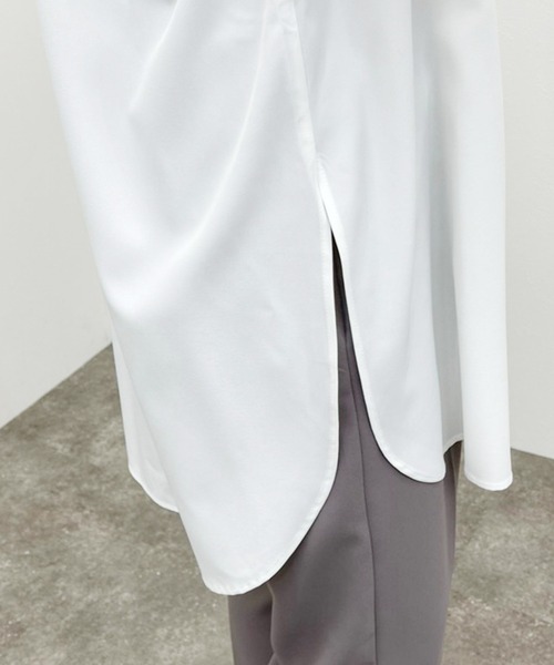 apres jour mignon(アプレジュールミニョン)の「ピンタックバンドカラーシャツ 【ZOZOTOWN限定アイテム】(シャツ/ブラウス・レディース・アイボリー/ブラック/オフホワイト・フリー/X-LARGE)」の12枚目の写真