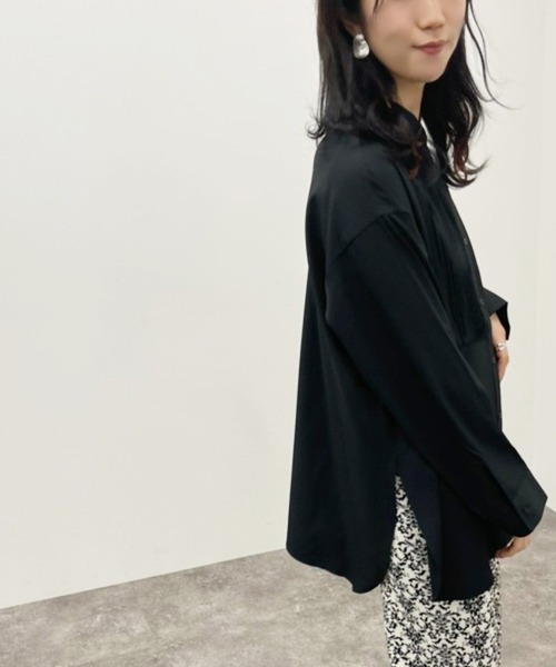 apres jour mignon(アプレジュールミニョン)の「ピンタックバンドカラーシャツ 【ZOZOTOWN限定アイテム】(シャツ/ブラウス・レディース・アイボリー/ブラック/オフホワイト・フリー/X-LARGE)」の22枚目の写真